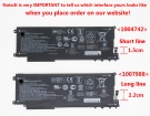 Hp 856301-2C1, 856843-850 15.4V 4546mAh original batteries