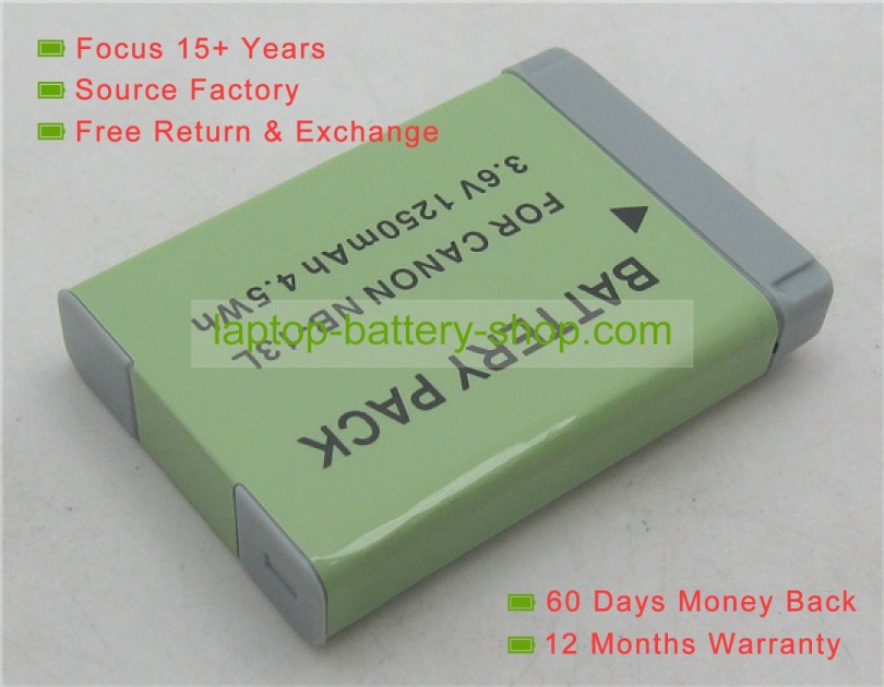Canon NB-13L, NB13L 3.6V 1250mAh replacement batteries - Click Image to Close