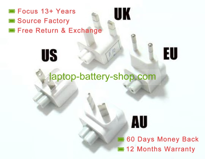 Apple A1343, A1172 18.5V 4.6A replacement adapters - Click Image to Close