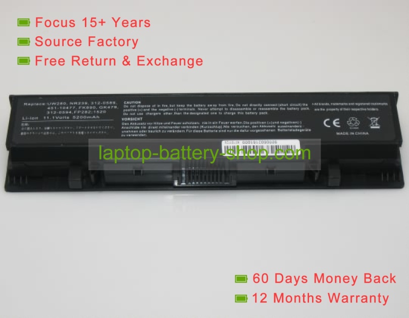 Dell GK479, FP282 11.1V 4400mAh batteries - Click Image to Close
