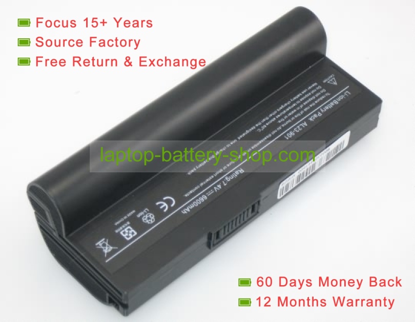 Asus 07G016921875, 70-OA0B1B3100 7.4V 6600mAh replacement batteries - Click Image to Close