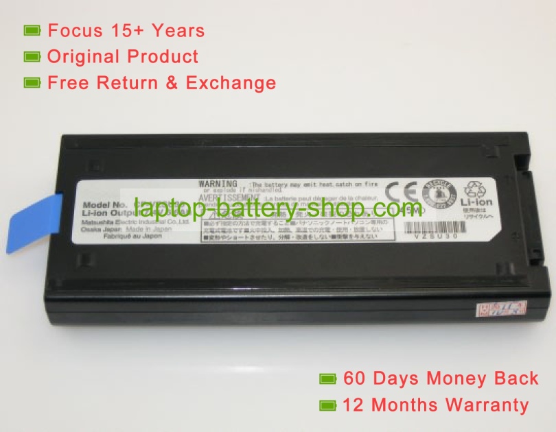 Panasonic CF-VZSU30, CF-VZSU30B 7.4V 6600mAh replacement batteries - Click Image to Close