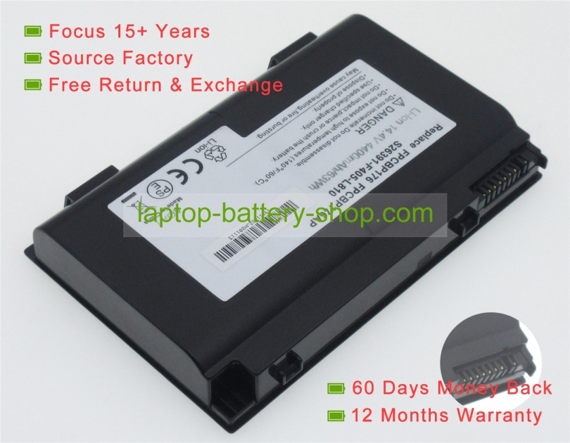 Fujitsu 0644670, FPCBP234 14.4V 4400mAh replacement batteries - Click Image to Close