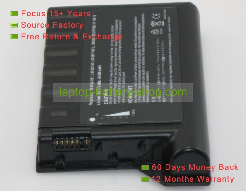 Compaq 232633-001, 229783-001 14.8V 4400mAh replacement batteries - Click Image to Close