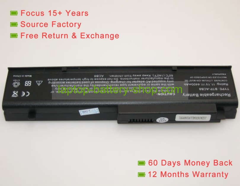 Fujitsu-siemens 60.4B301.011, 60.46I01.021 11.1V 4400mAh batteries - Click Image to Close