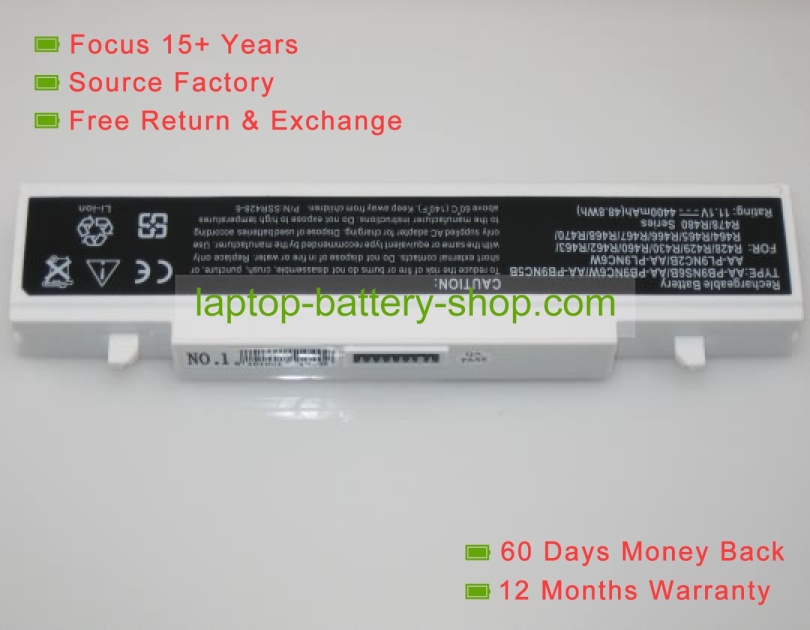 Samsung AA-PB9NC6W, AA-PB9NC5B 11.1V 4400mAh replacement batteries - Click Image to Close