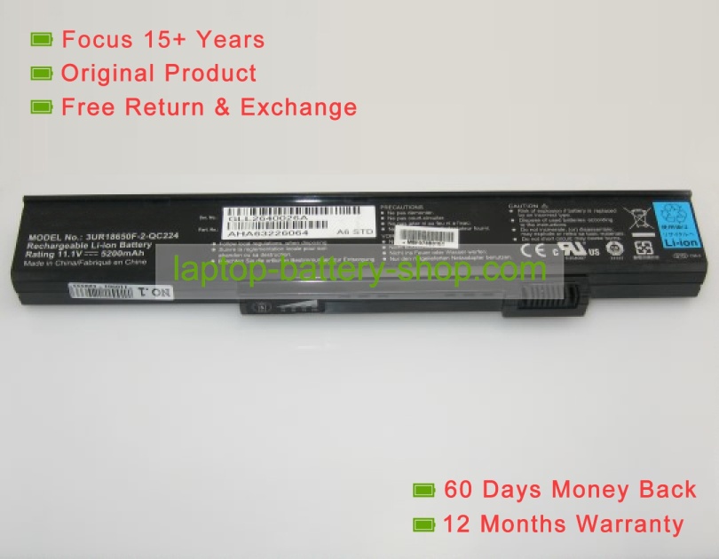 Medion W34X48LB, 40018350 10.8V 5200mAh replacement batteries - Click Image to Close