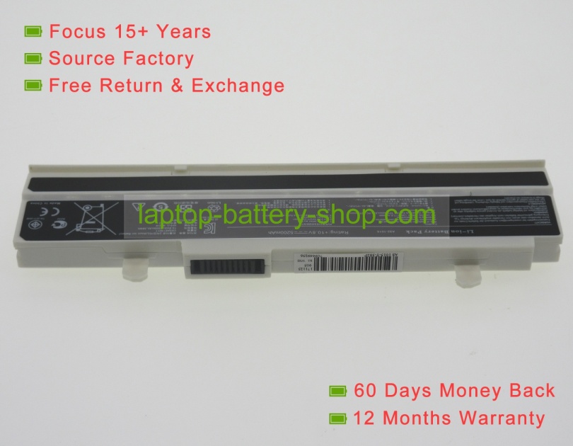 Asus 07G016FS1875, 90-OA001B2400Q 10.8V 5200mAh replacement batteries - Click Image to Close