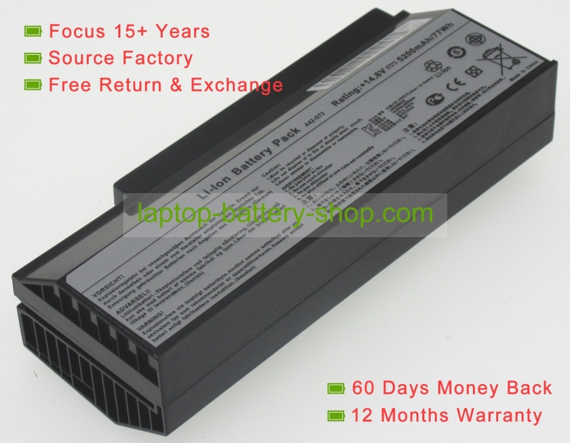 Asus 07G016DH1875, A42-G73 14.6V 4800mAh replacement batteries - Click Image to Close