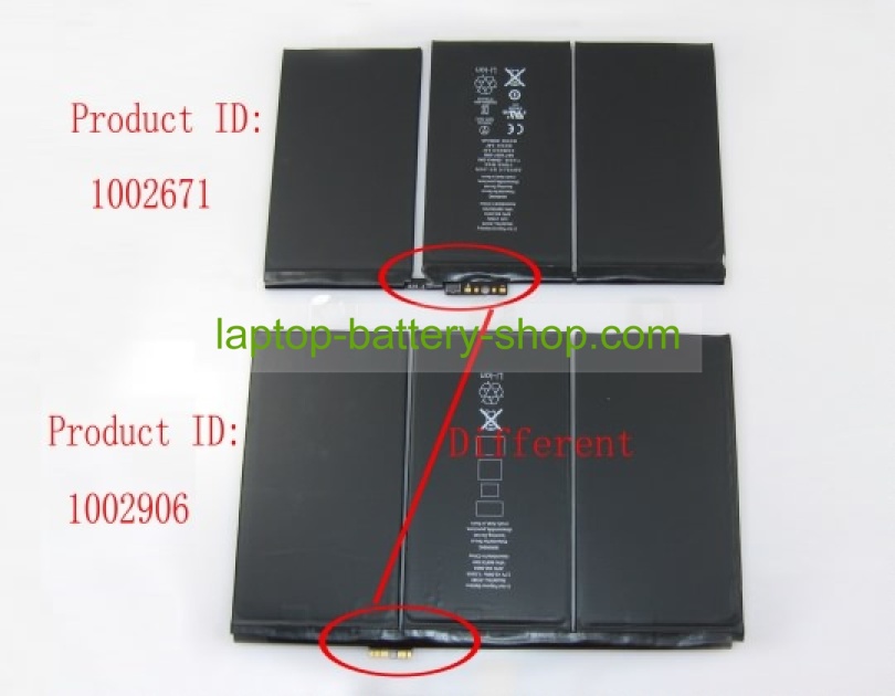 Apple 616-0604, 969TA110H 3.7V 1156mAh replacement batteries - Click Image to Close