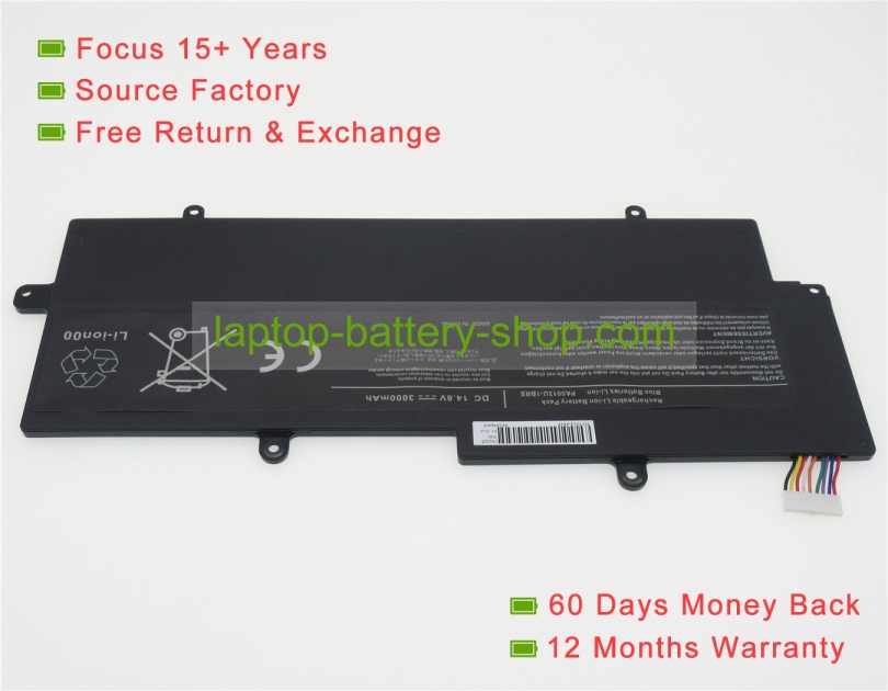 Toshiba PA5013U-1BRS 14.8V 2600mAh replacement batteries - Click Image to Close