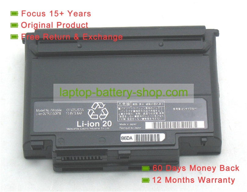 Panasonic CF-T7,CF-T8,CF-W7,CF-W8 10.8V 5800mAh replacement batteries - Click Image to Close