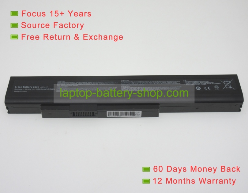 Fujitsu FPCBP344, A32-A15 10.8V 5200mAh replacement batteries - Click Image to Close
