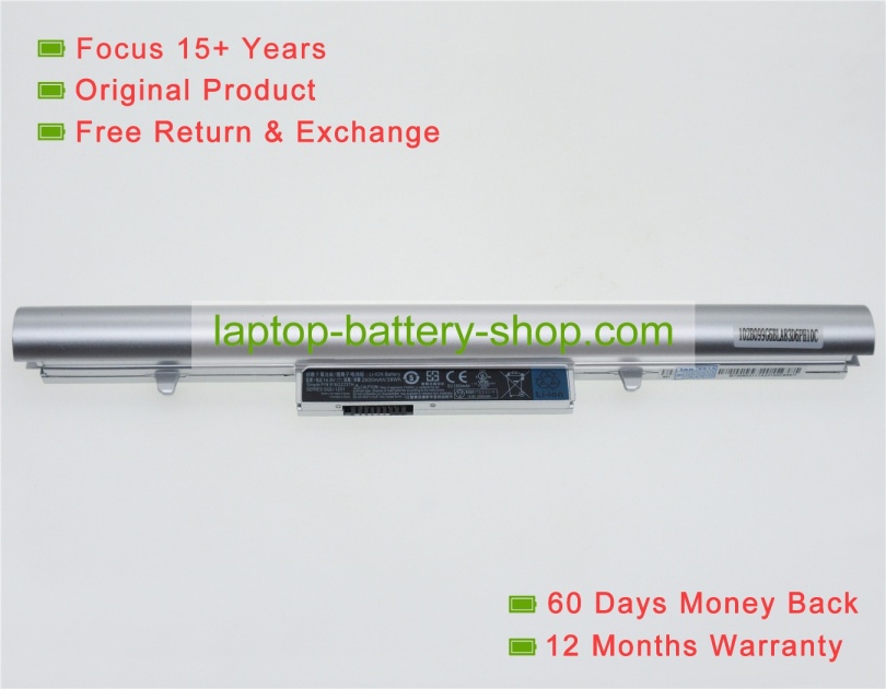 Hasee SQU-1202, SQU1303 14.8V 2600mAh original batteries - Click Image to Close