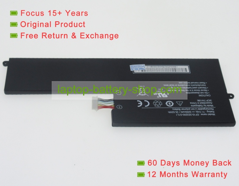 Uniwill EF10-3S3200-S1C1, EF10-3S3400-S1C1 11.1V 3200mAh replacement batteries - Click Image to Close