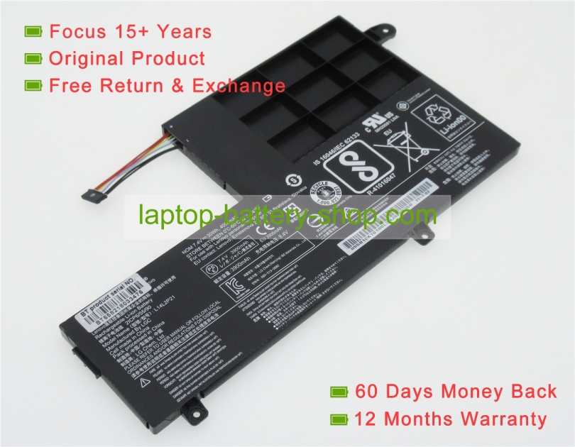 Lenovo L14M2P21, L14L2P21, IdeaPad 320 7.4V 4050mAh original batteries - Click Image to Close