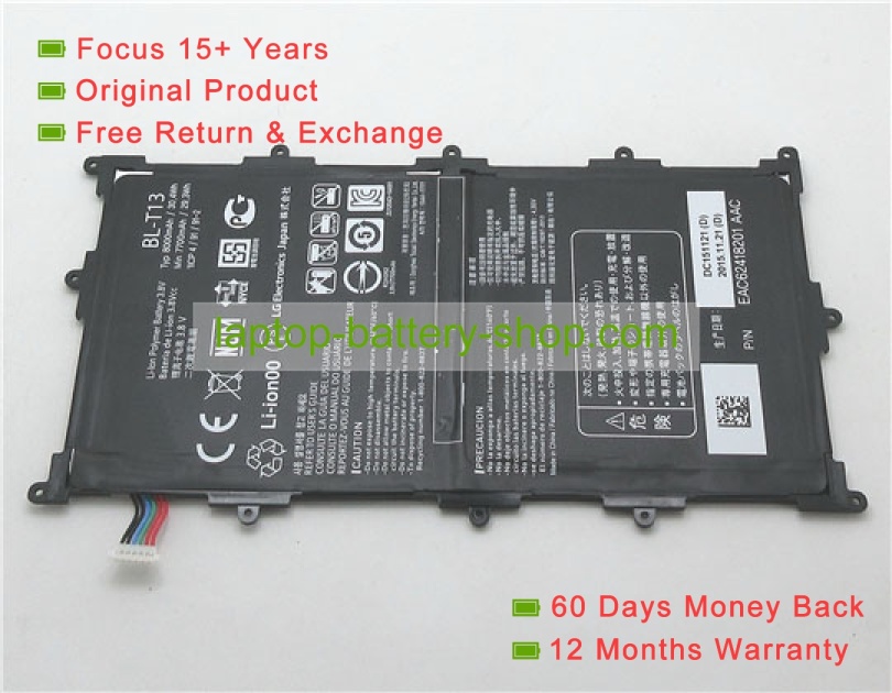 Lg BL-T13 3.8V 8000mAh replacement batteries - Click Image to Close