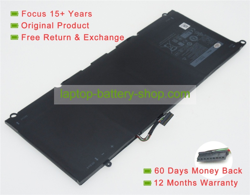 Dell 5K9CP, JHXPY 7.6V 6710mAh original batteries - Click Image to Close