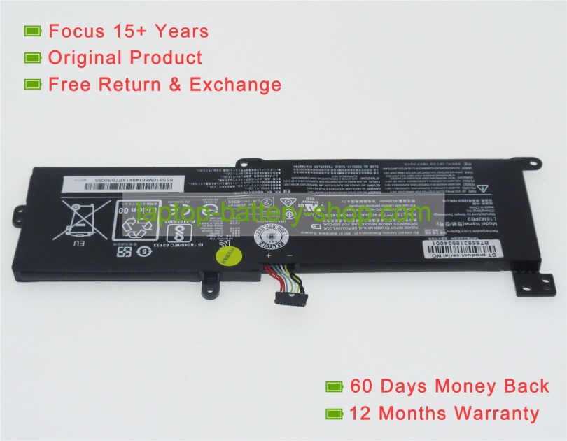 Lenovo L16M2PB1, L16C2PB2 7.6V 4610mAh original batteries - Click Image to Close