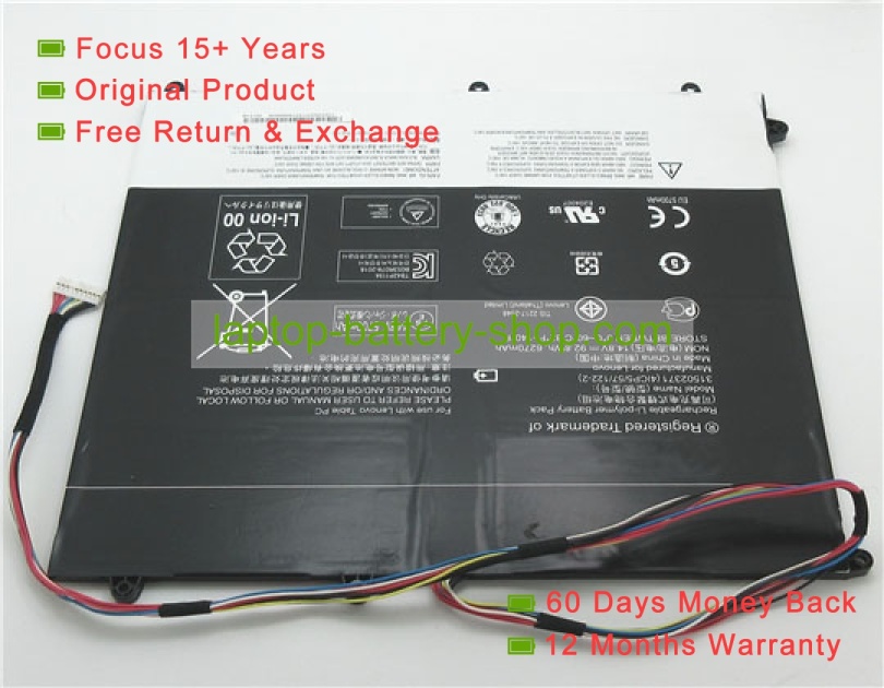 Lenovo 31502371, 4ICP5/57/122-2 14.8V 6270mAh replacement batteries - Click Image to Close