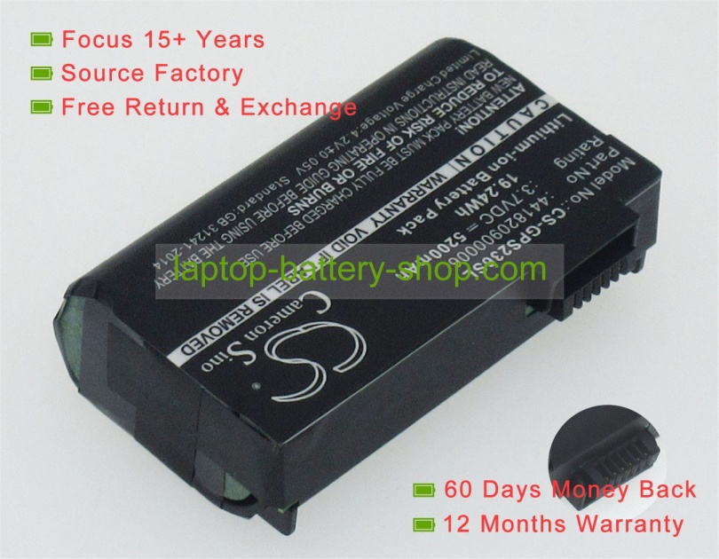 Getac PS236, 441820900006 3.7V 5200mAh replacement batteries - Click Image to Close