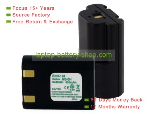 Canon NB-5H 6V 750mAh replacement batteries