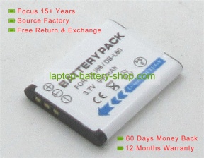 Sanyo DB-L80, D-LI88 3.7V 650mAh replacement batteries
