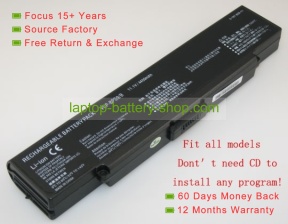 Sony VGP-BPS9, VGP-BPS9/B 11.1V 4400mAh replacement batteries