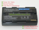 Canon BP-911, BP-924 7.2V 2000mAh replacement batteries