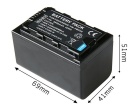 Panasonic VW-VBD29, VW-VBD58PPK 7.2V 5800mAh replacement batteries