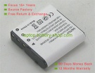 Casio NP-40, LB-060 3.7V 1250mAh replacement batteries