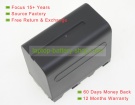 Sony NP-F950/B, NP-F930/B 7.2V 6600mAh replacement batteries