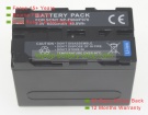 Sony NP-F950/B, NP-F930/B 7.2V 6600mAh replacement batteries