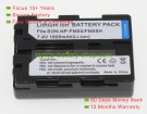 Sony NPFM50, FM55H 7.4V 1600mAh replacement batteries