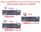 Rtdpart U638560PV-3S1P, U638560PV-3S1P-GAUGE 11.4V 5100mAh original batteries