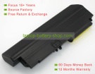 Lenovo 43R2499, 42T5264 10.8V 6600mAh replacement batteries