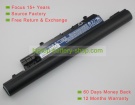 Acer AS10H31, AS10H51 10.8V 4400mAh replacement batteries