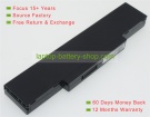 Msi BTY-M67, SQU-718 10.8V 4400mAh replacement batteries