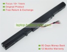 Asus A41-X550E, 0B110-00220000 15V 2950mAh replacement batteries