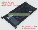 Dell WDX0R, T2JX4 11.4or11.46V 3500mAh replacement batteries