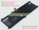 Dell VHR5P, T04E001 7.6V 4600mAh replacement batteries