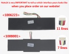 Chuwi 3ICP5/59/79, 505979-3S1P 11.55V 4000mAh replacement batteries