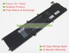 Dell 4K1VM, 9TM7D 11.4V 8070mAh original batteries