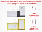 Rtdpart 2766122, U2766122PV-2P 3.8V 6000mAh original batteries