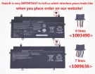 Toshiba P000586330, PA5136U-1BRS 14.8V 3380mAh replacement batteries