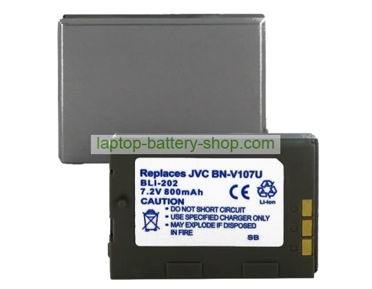 Jvc BN-V107U, BN-V114U 7.2V 1500mAh replacement batteries - Click Image to Close