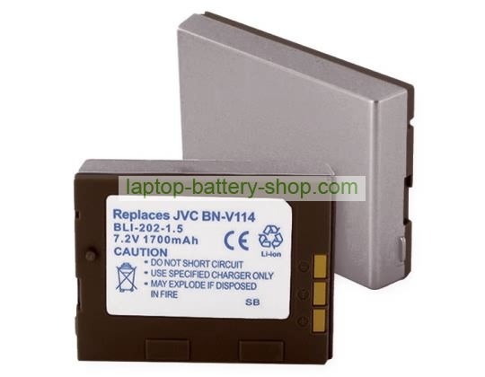 Jvc BN-V107SU, BN-V114SU 7.2V 1400mAh replacement batteries - Click Image to Close