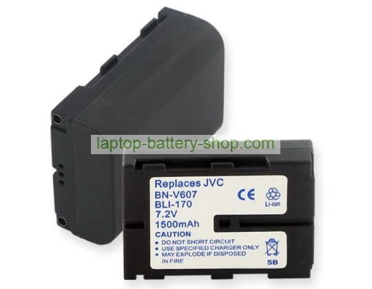 Jvc BN-V607, BN-V607U 7.2V 1450mAh batteries - Click Image to Close
