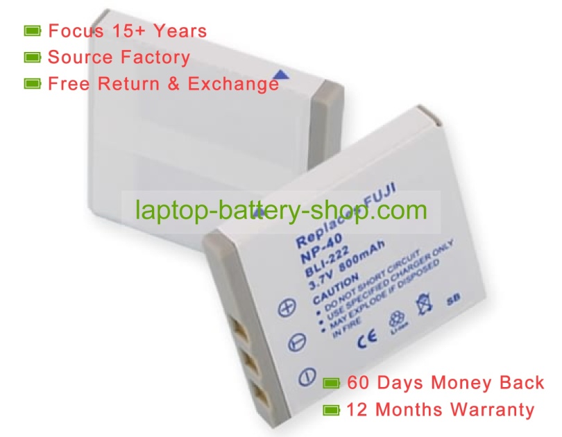 Samsung SLB-0737 3.7V 760mAh replacement batteries - Click Image to Close