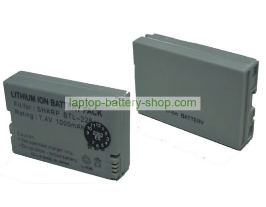 Sharp BT-L226U, VR-BLZ9 7.4V 1000mAh batteries - Click Image to Close